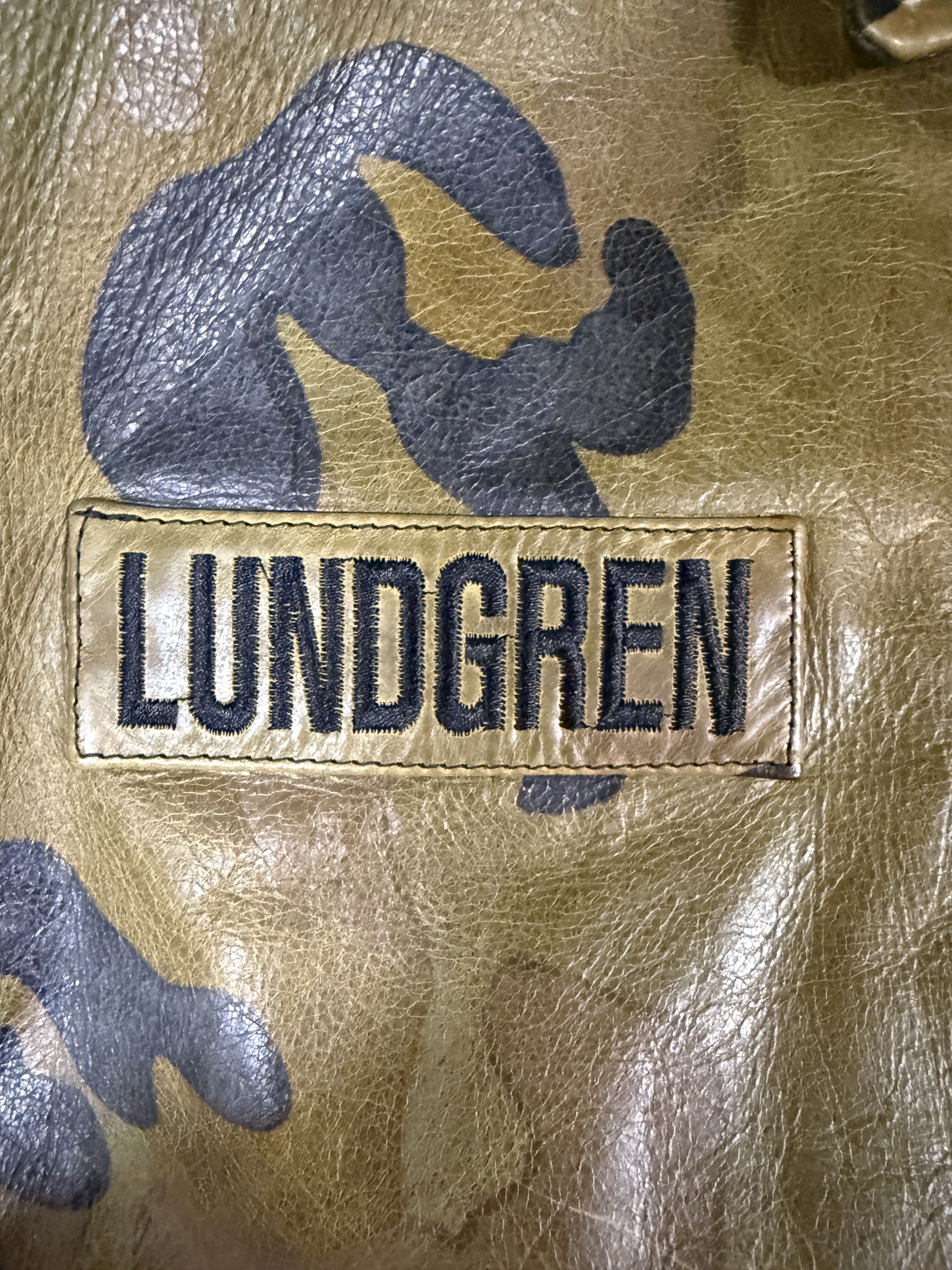 Leather Dolph Lundgren's Personal Camo Leather Nowak Jacket Size US XXL / EU 58 / 5 - 7 Thumbnail