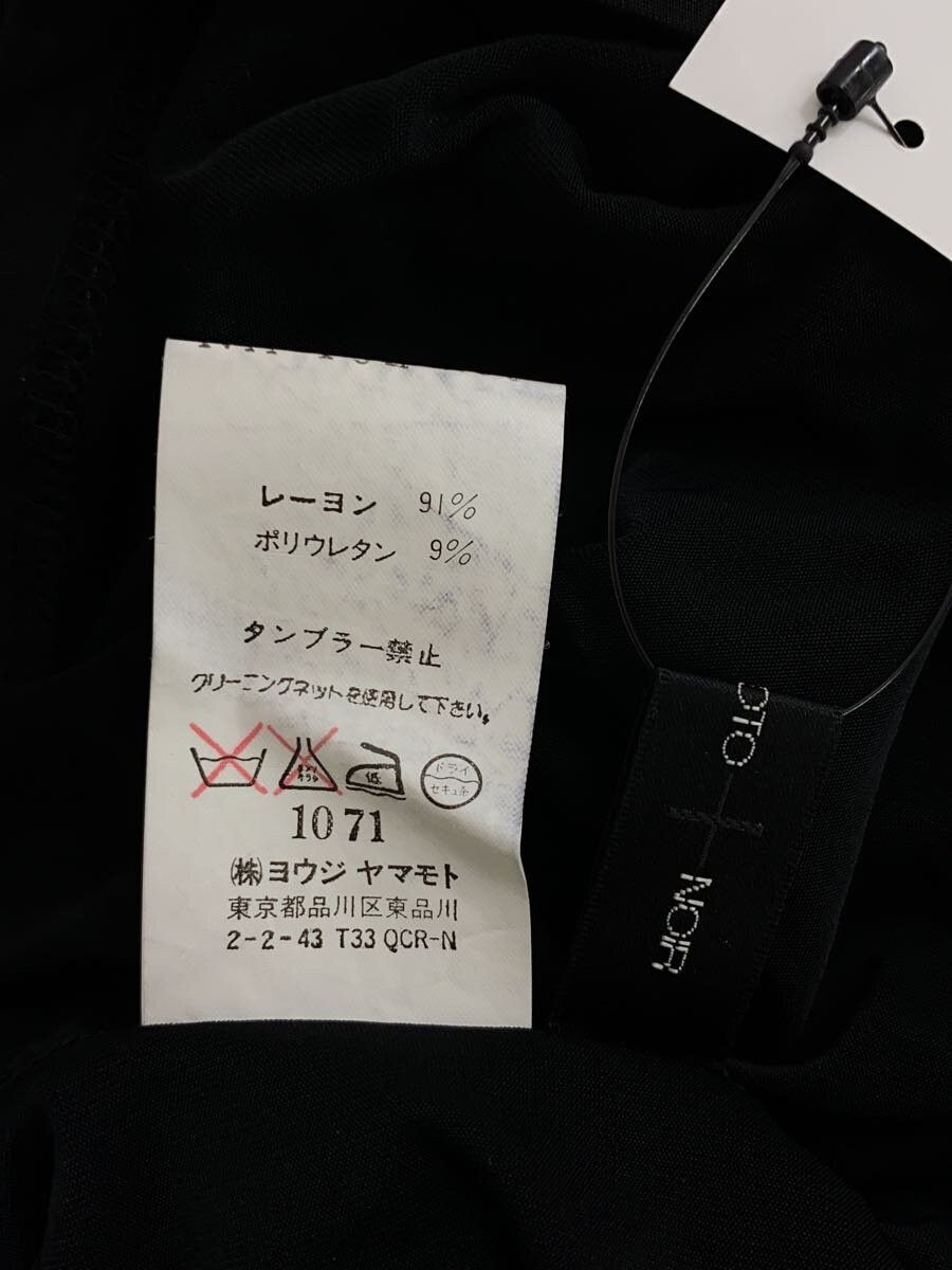 Yohji Yamamoto YOHJIYAMAMOTO+NOIR Rayon/BLK Long sleeve cut and sew Size US L / EU 52-54 / 3 - 4 Thumbnail