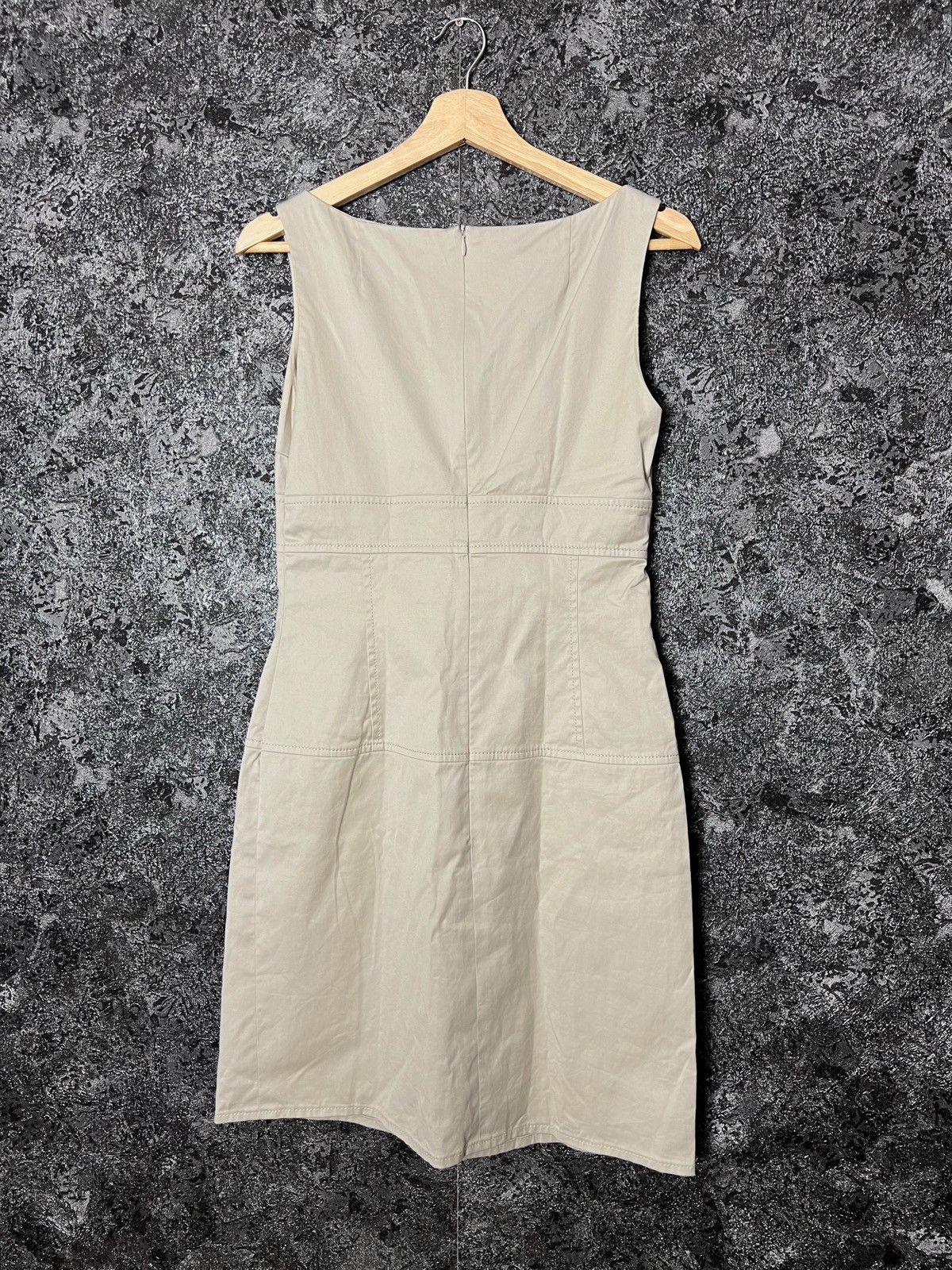 Akris × Designer Akris Punto Beige Sleeveless Dress Size 6 Size S / US 4 / IT 40 - 4 Thumbnail