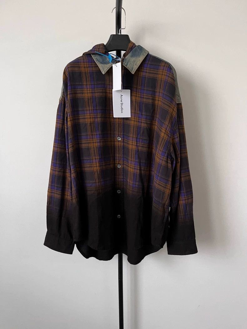Acne Studios Acne Studios Denim Plaid Layered Jacket-yf Size US M / EU 48-50 / 2 - 1 Thumbnail