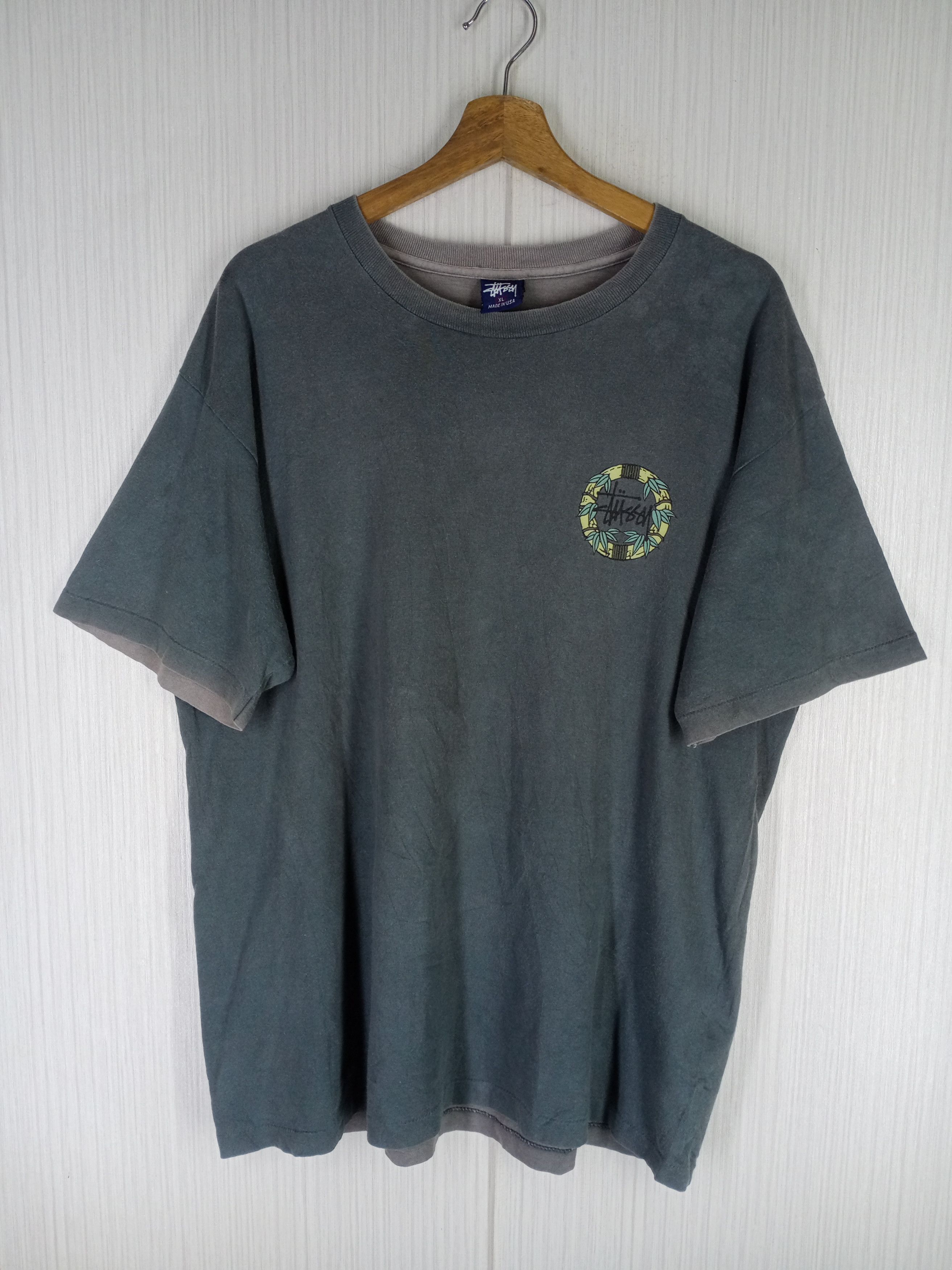 Stussy Rare Vintage 90s Stussy International Tour Distressed Tshirt Size US XL / EU 56 / 4 - 4 Thumbnail