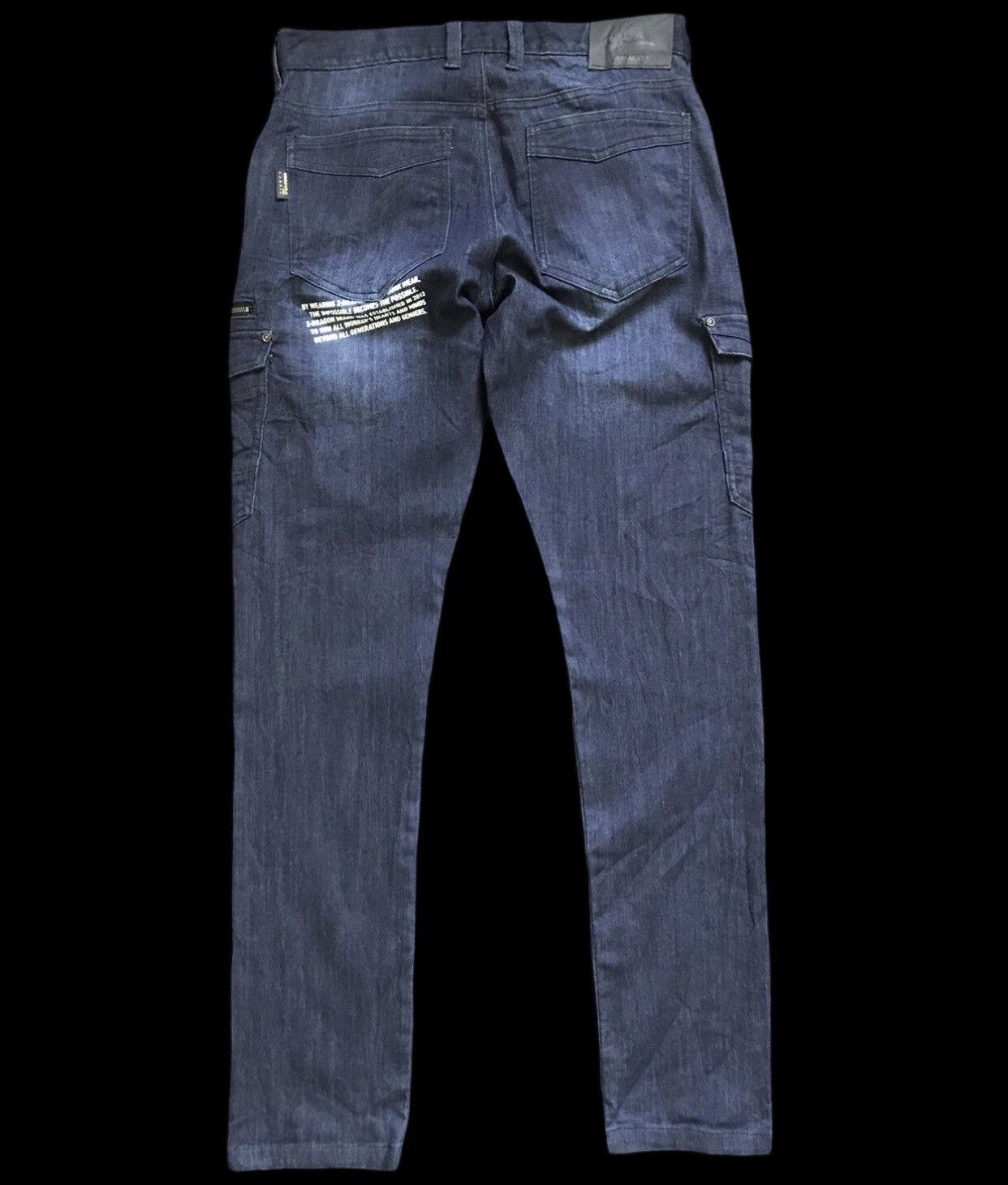 Japanese Brand CP204 ZDragon Japan Indigo Cordura Cargo Pant Size US 30 / EU 46 - 2 Thumbnail