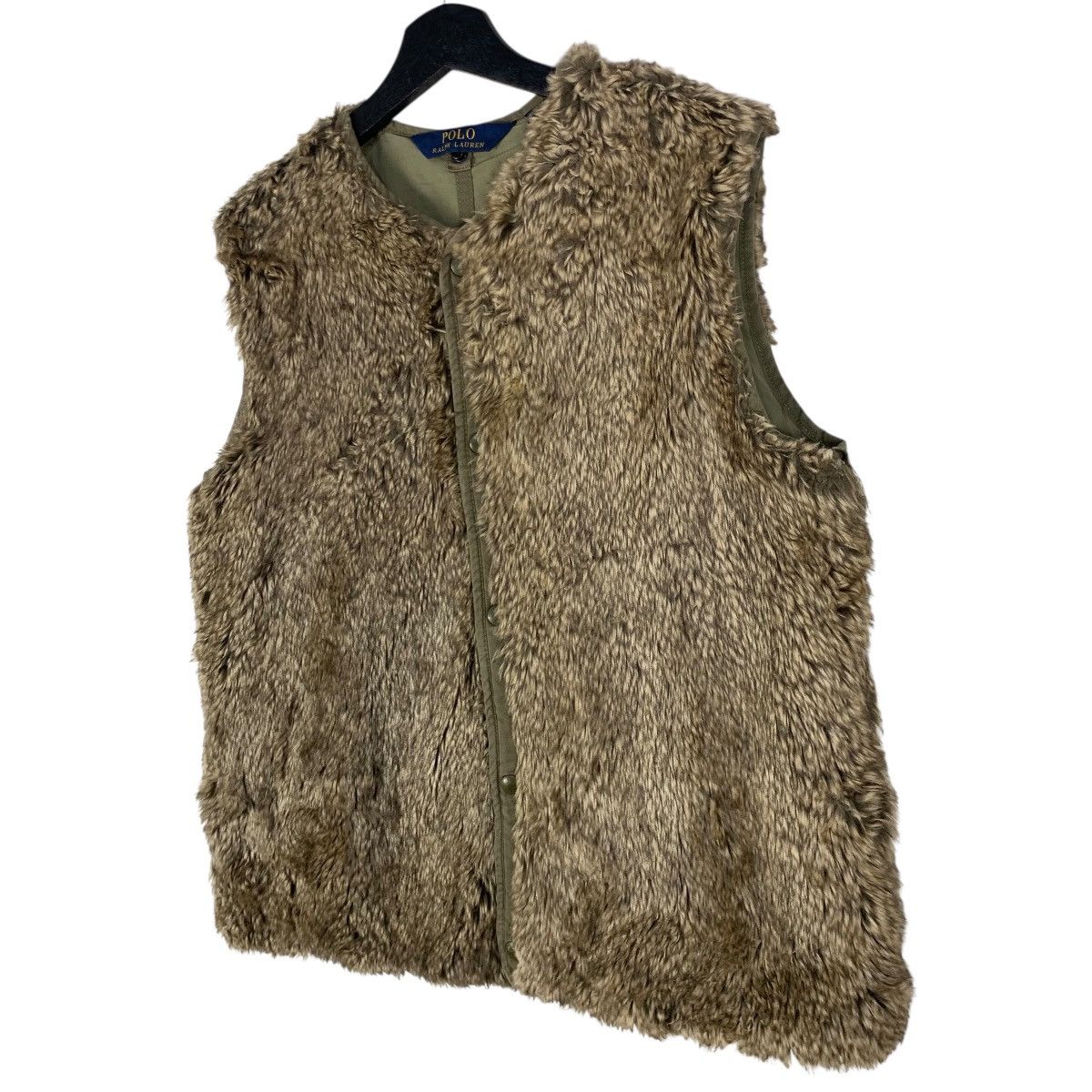 Ralph Lauren Vintage Polo Ralph Lauren Faux Fur Vest Jacket Size US M / EU 48-50 / 2 - 3 Thumbnail
