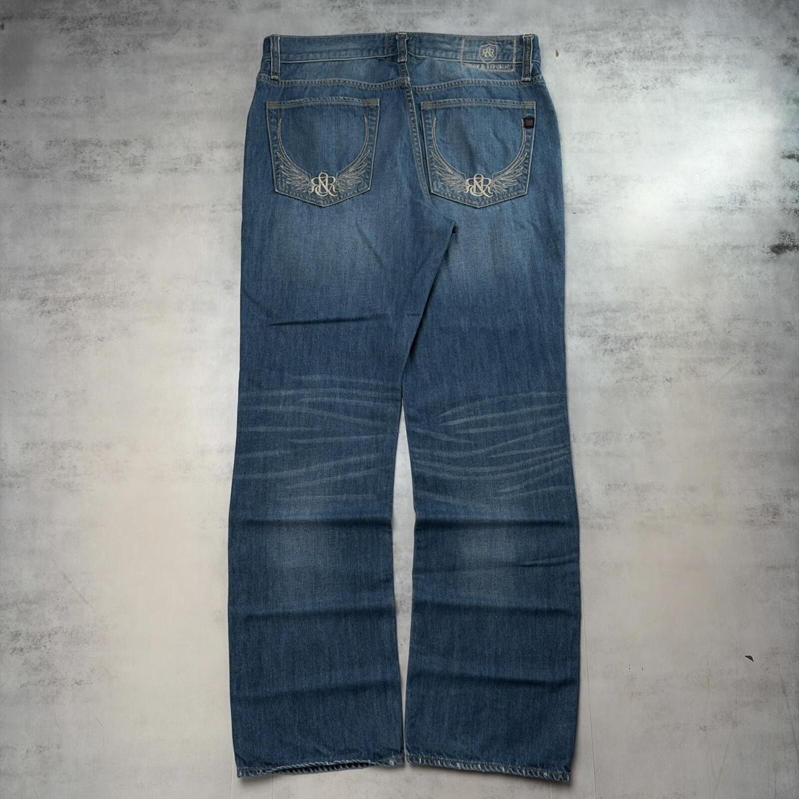 Other Y2K Rock & Republic Grunge Gothic Straight Denim Jeans Size US 34 / EU 50 - 1 Thumbnail