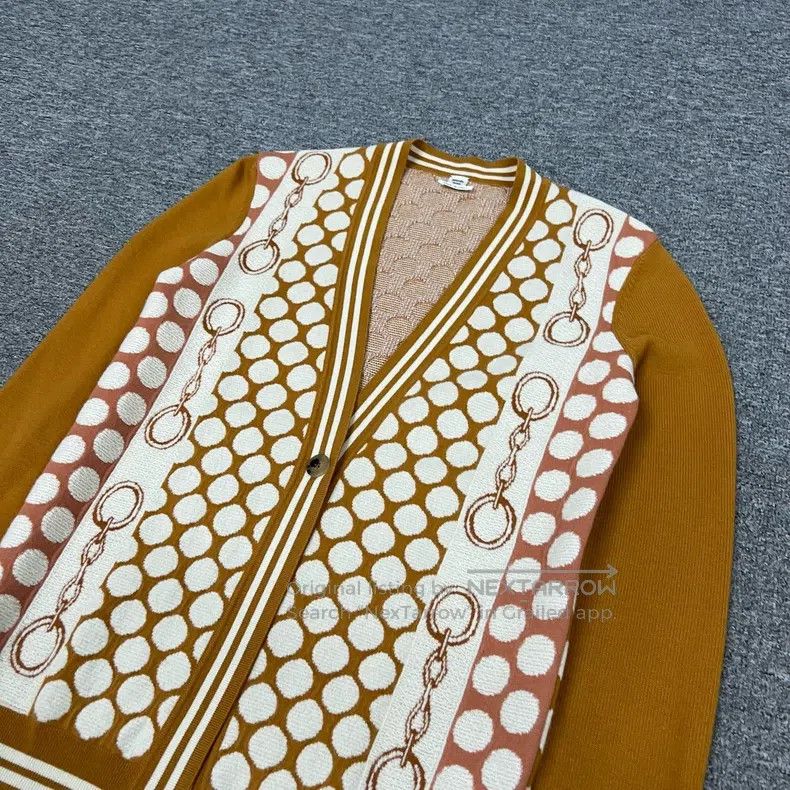 Hermes Hermes Polka Dot Wool Knit Cardigan Size XS / US 0-2 / IT 36-38 - 4 Thumbnail