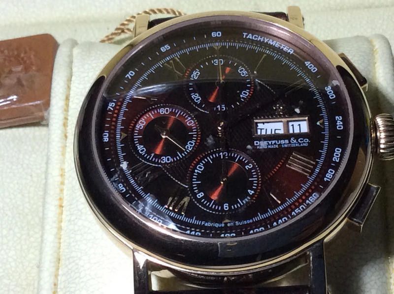Designer dreyfuss&co men's rose gold dial brown leather strap watch Size ONE SIZE - 1 Thumbnail