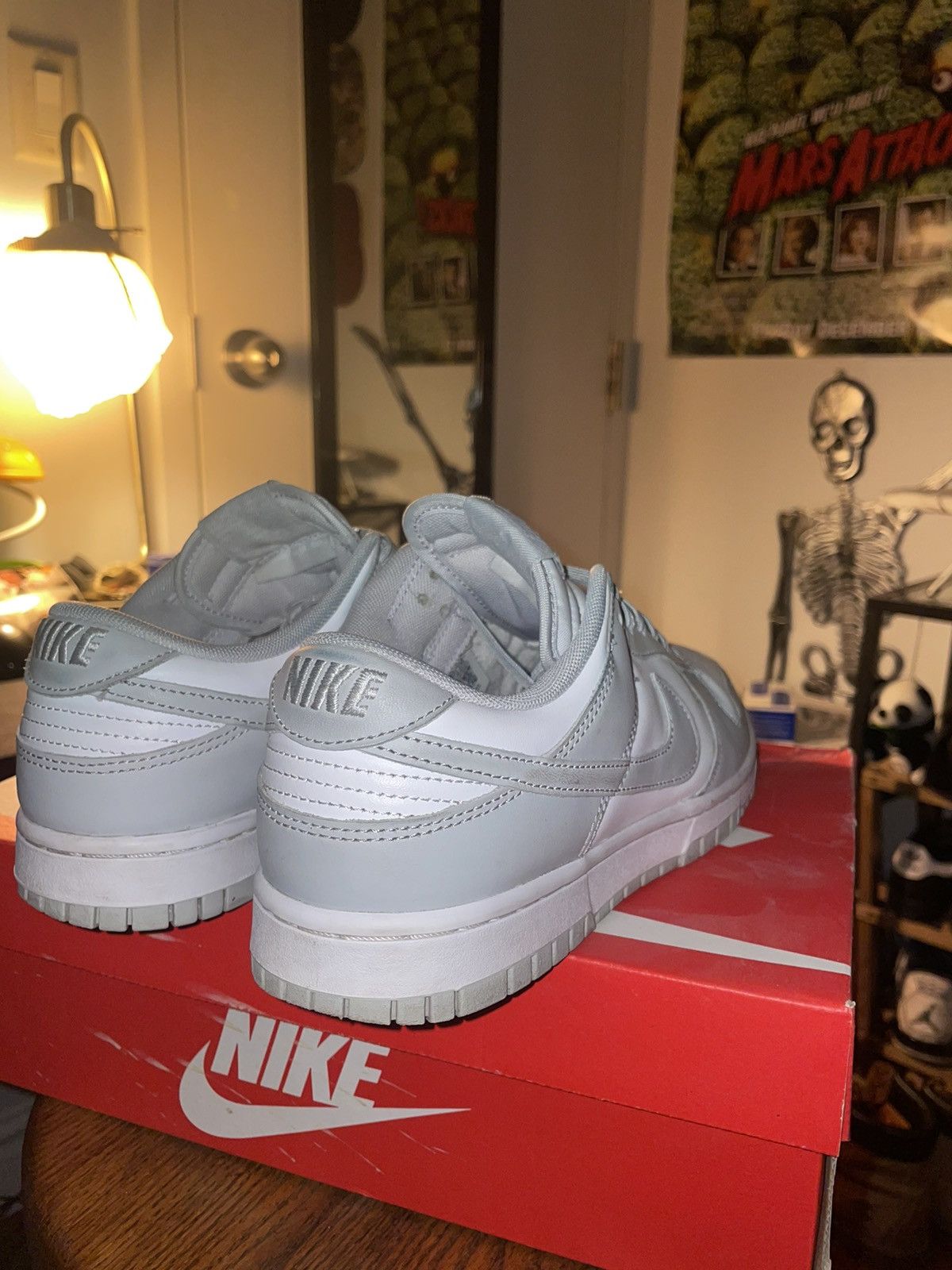 Jordan Brand × Nike Nike Dunk Low Grey Fog Size US 8.5 / EU 41-42 - 3 Thumbnail