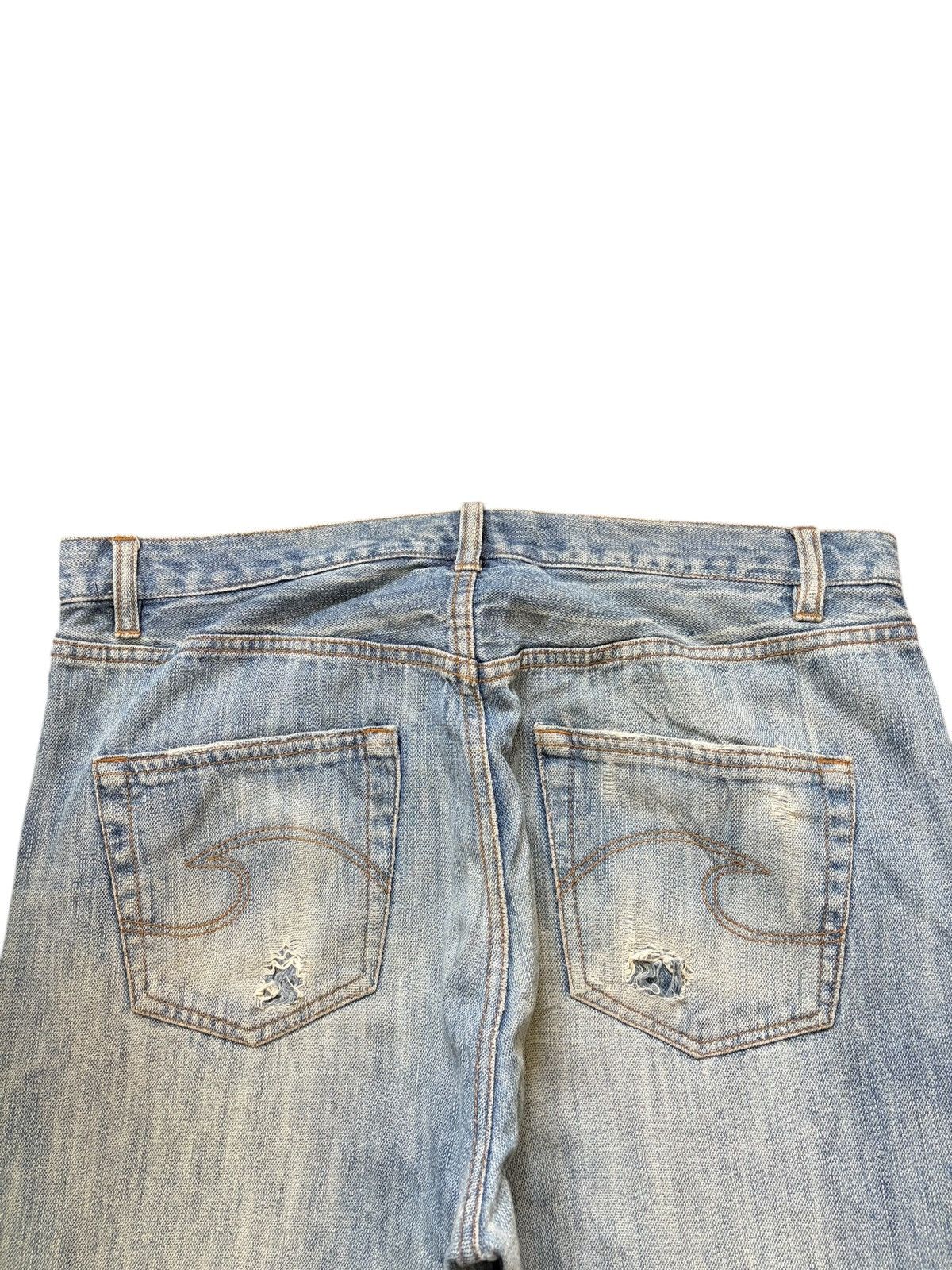 Body Glove Vintage Body Glove Sashiko Distressed Loose Jeans Size 33" - 4 Thumbnail