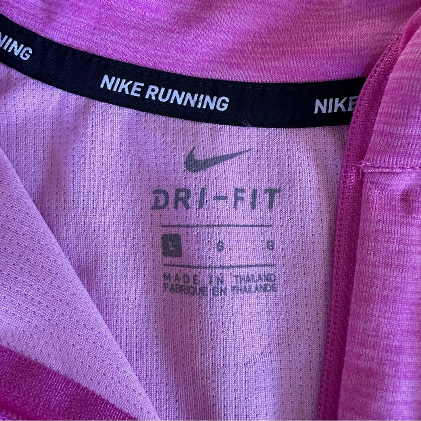 Nike Nike Dri-FIT Quarter Zip Top – Pink – Size L – EUC Size L / US 10 / IT 46 - 7 Thumbnail