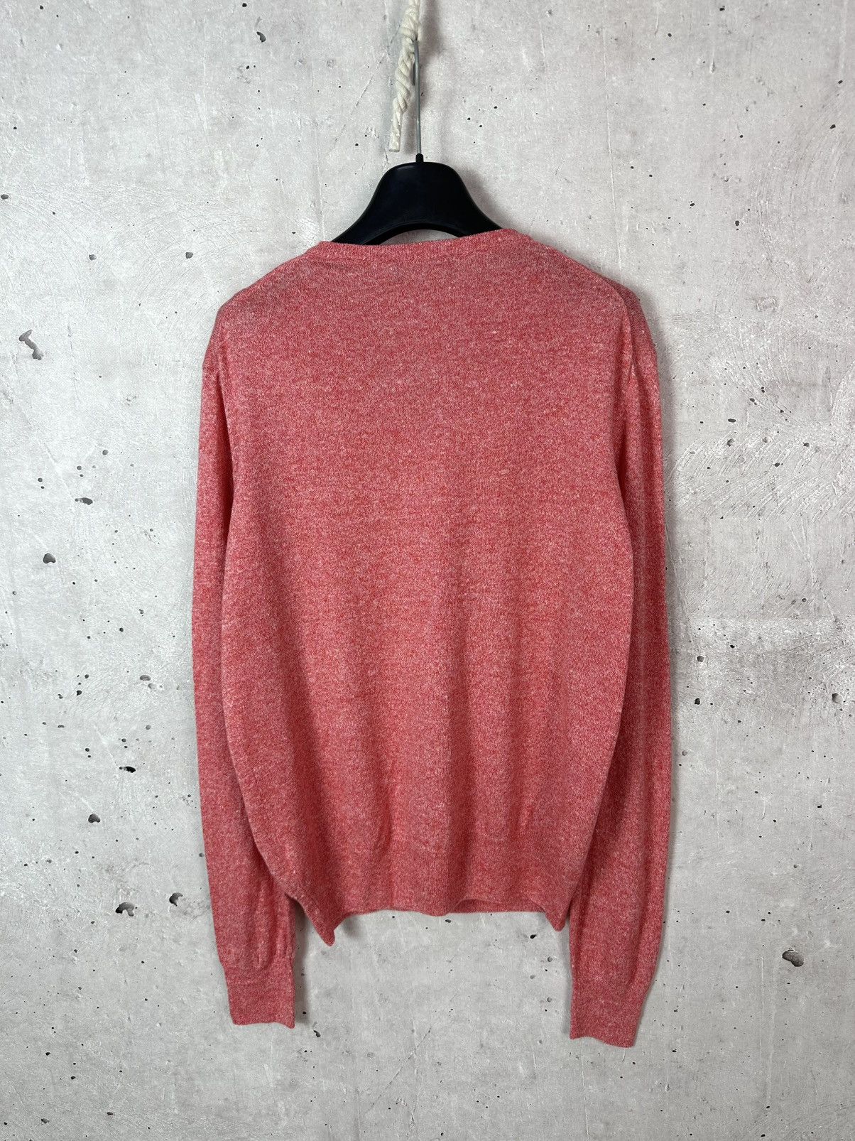 Boggi Boggi Coral Knit Cotton-Linen Blend V-Neck Men’s Sweater Size US S / EU 44-46 / 1 - 5 Thumbnail