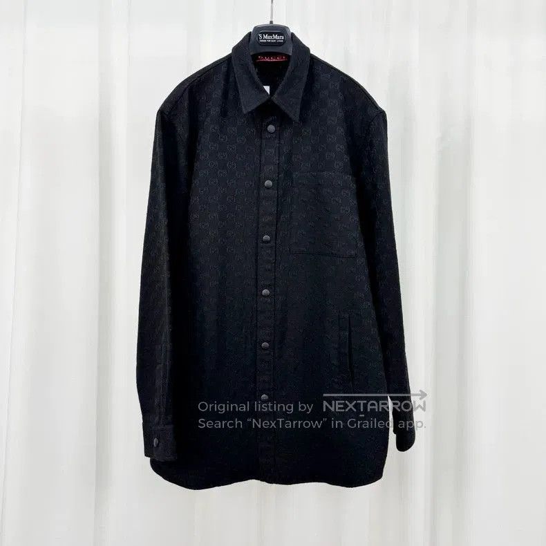 Gucci Gucci Monogram Denim Shirt Jacket. Size US L / EU 52-54 / 3 - 1 Thumbnail