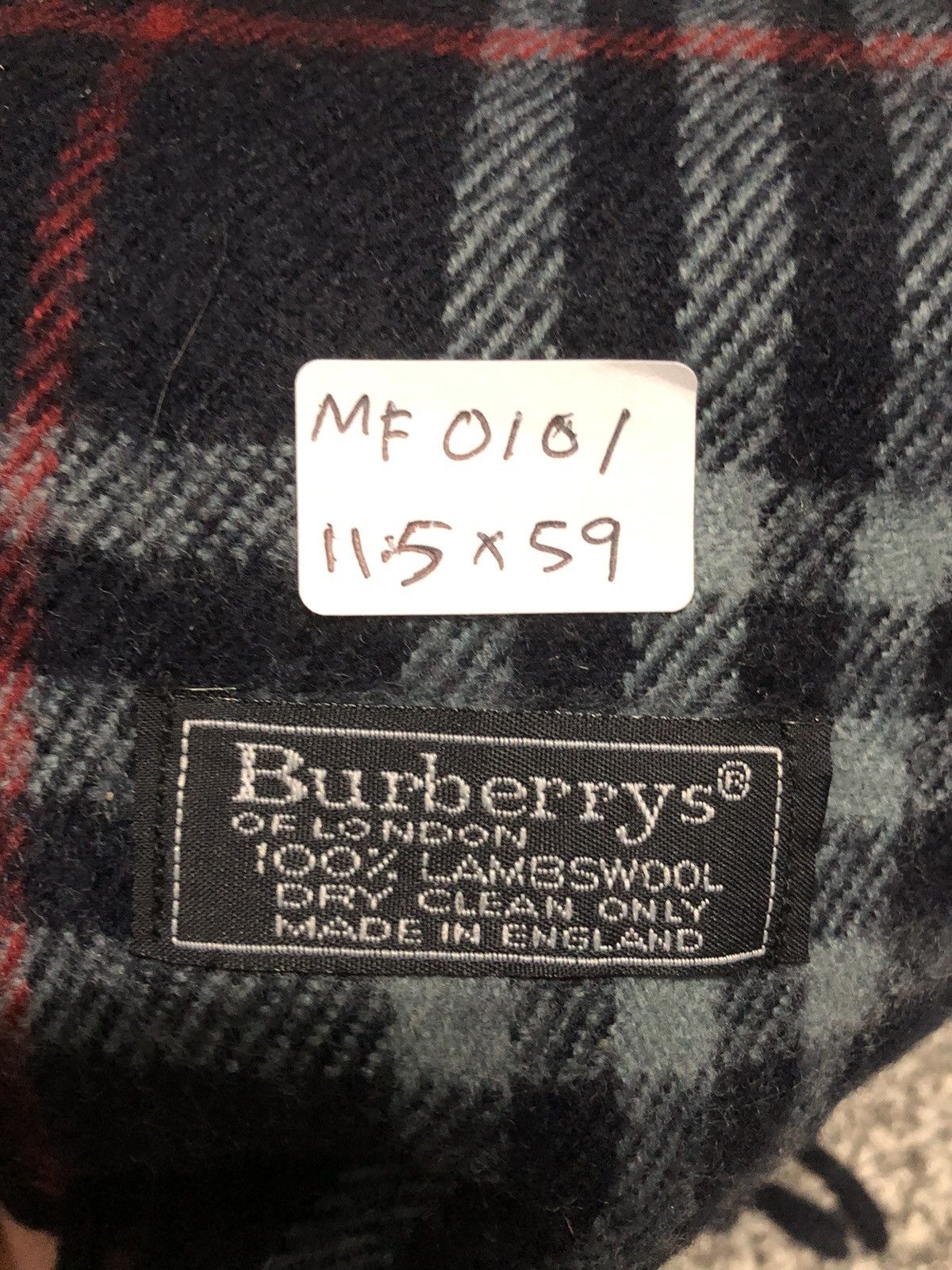 Burberry × Vintage Vintage Burberrys Scarf / Muffler / Neckwear Lambswool Size ONE SIZE - 11 Thumbnail