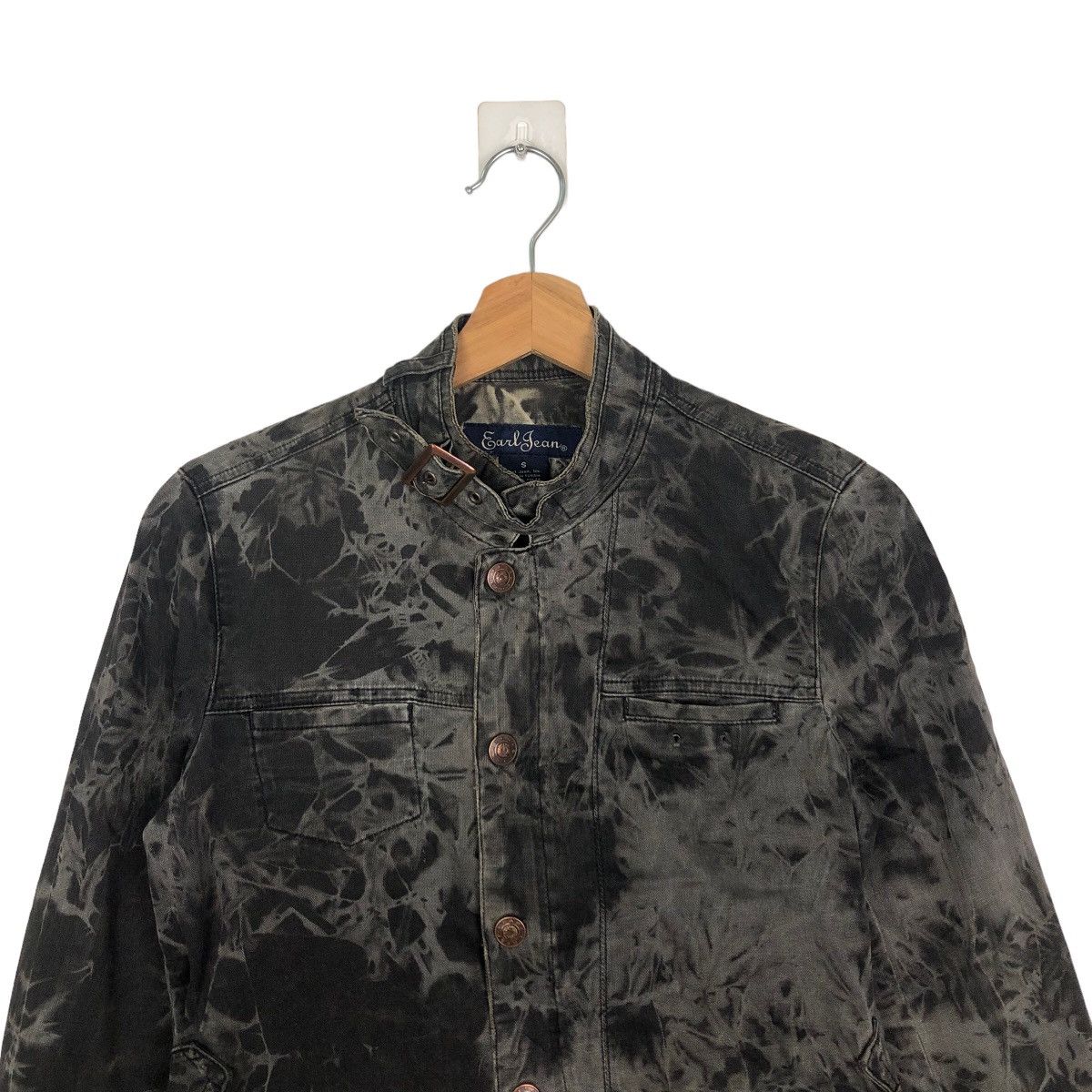Japanese Brand 🔥VINTAGE CROPPED TRUCKER JACKET EARL JEANS ACID WASH DESIGN Size US S / EU 44-46 / 1 - 2 Thumbnail