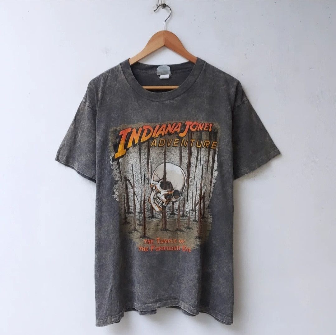 Vintage Vtg INDIANA JONES Tshirt Size US L / EU 52-54 / 3 - 1 Thumbnail