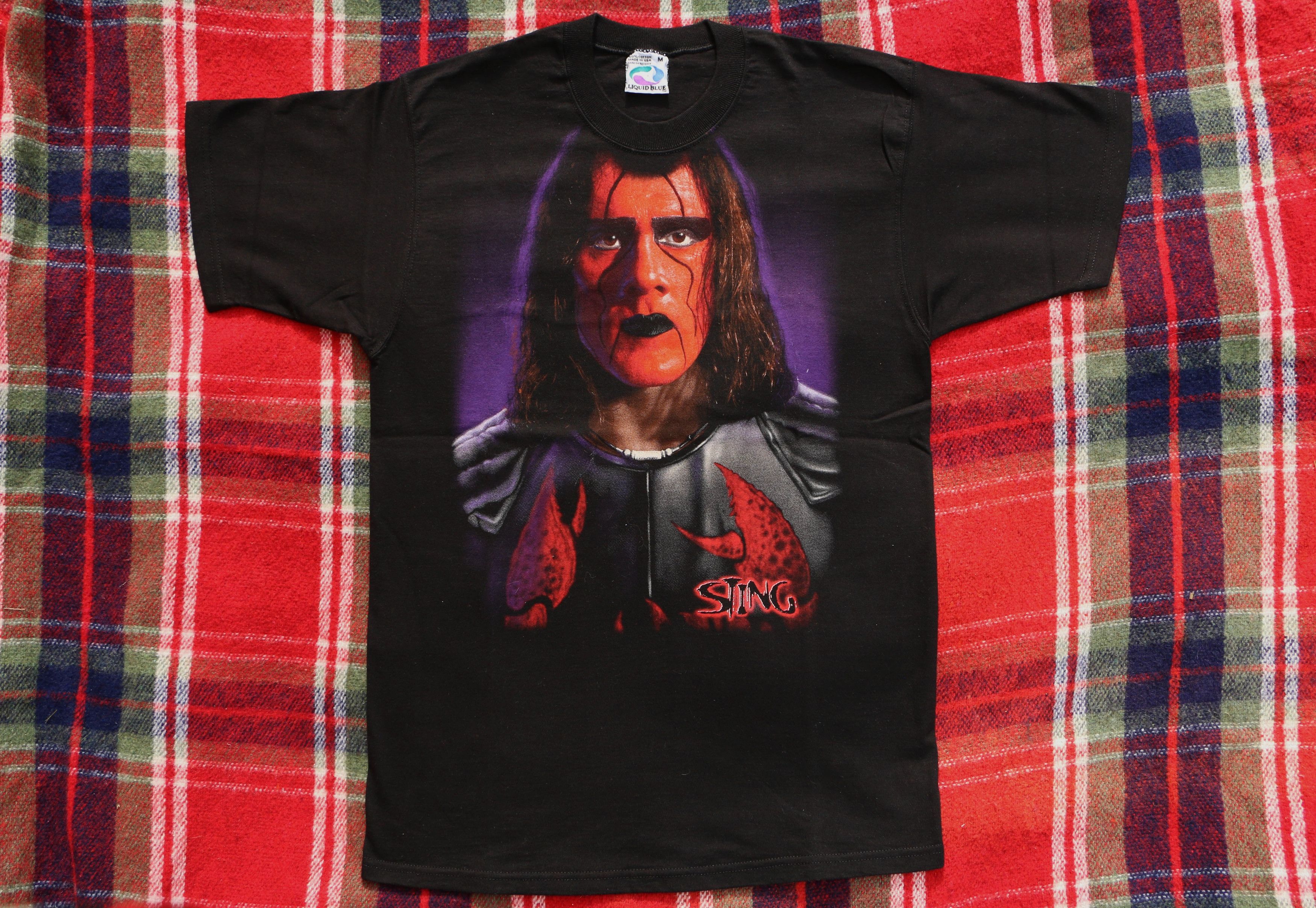 WCW/nWo Vintage Black T-shirt – Sting NWO Wolfpack – Made in USA Size US M / EU 48-50 / 2 - 1 Thumbnail