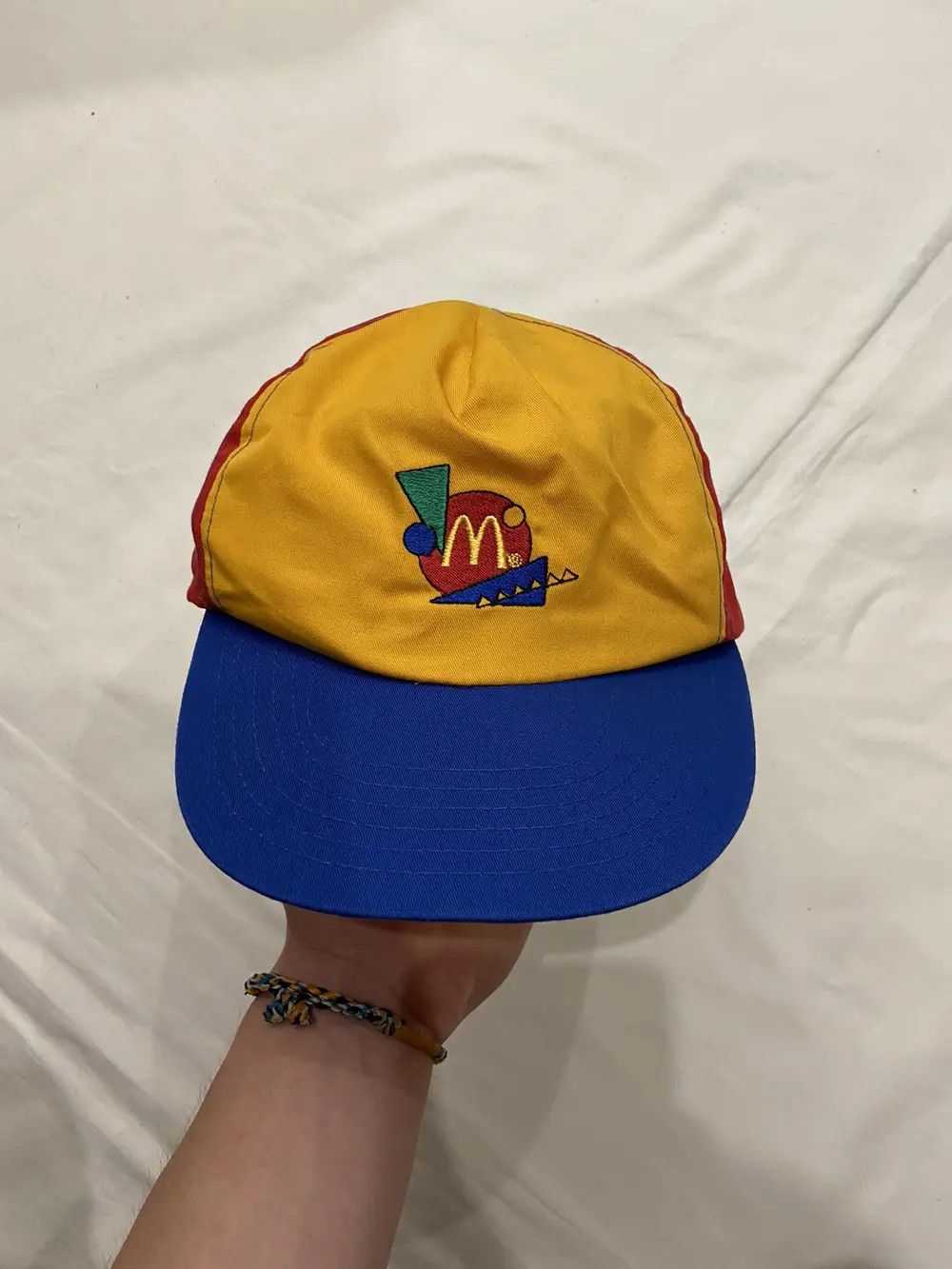Vintage VERY RARE VINTAGE 80’S MCDONALDS MULTICOLOUR Y2K CAP HAT Size ONE SIZE - 8 Thumbnail