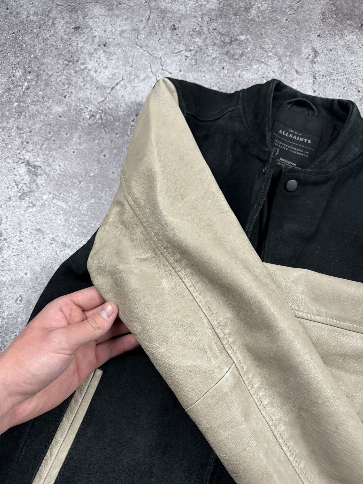 Allsaints Allsaints Suede Leather Bomber Jacket Size US M / EU 48-50 / 2 - 11 Thumbnail