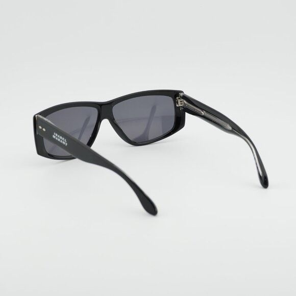 Isabel Marant Isabel Marant IM 0106/S 0807 IR Sunglasses Black Rectangle Size ONE SIZE - 2 Thumbnail