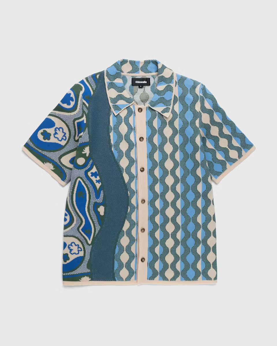 Ahluwalia AHLUWALIA Katrina Wave-Jacquard Shirt Size US L / EU 52-54 / 3 - 1 Thumbnail