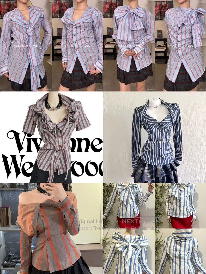 Vivienne Westwood Vivienne Westwood Vintage shirt with rare pattern, high de Size XS / US 0-2 / IT 36-38 - 9 Thumbnail