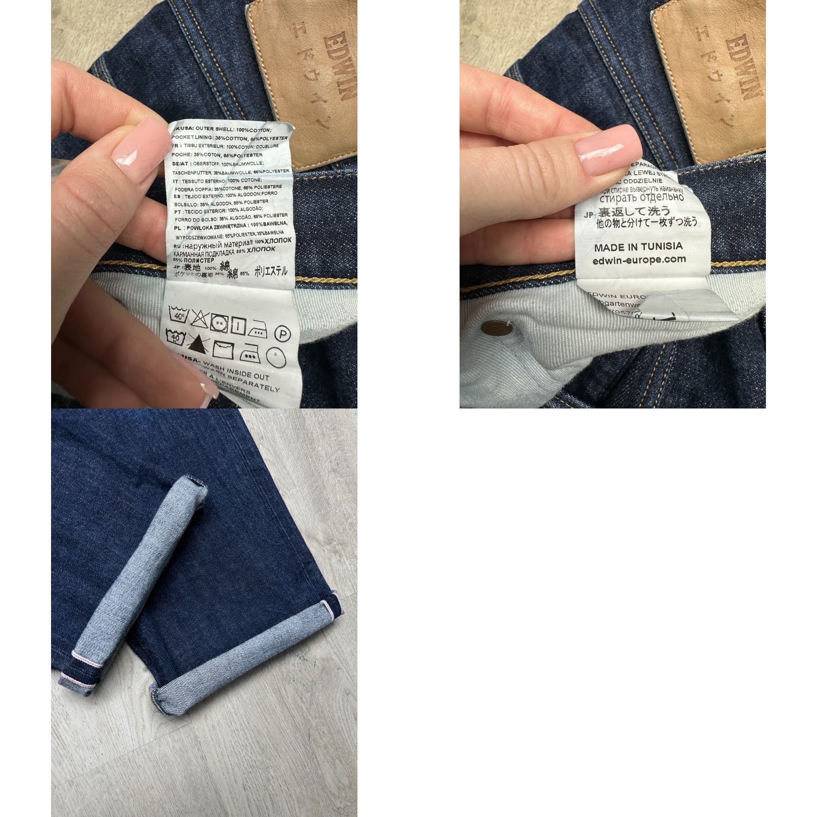 Edwin Edwin Jeans Mens Regular Straight Denim Pants Size 38 Blue Size US 38 / EU 54 - 8 Thumbnail