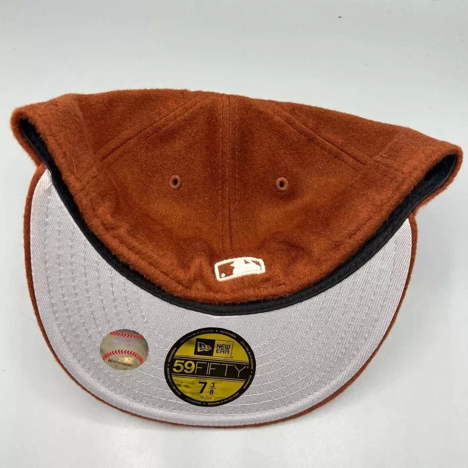 New Era Houston Astros Hat Men 7 3/8 59Fifty New Era MLB Fitted Wool Size ONE SIZE - 8 Thumbnail