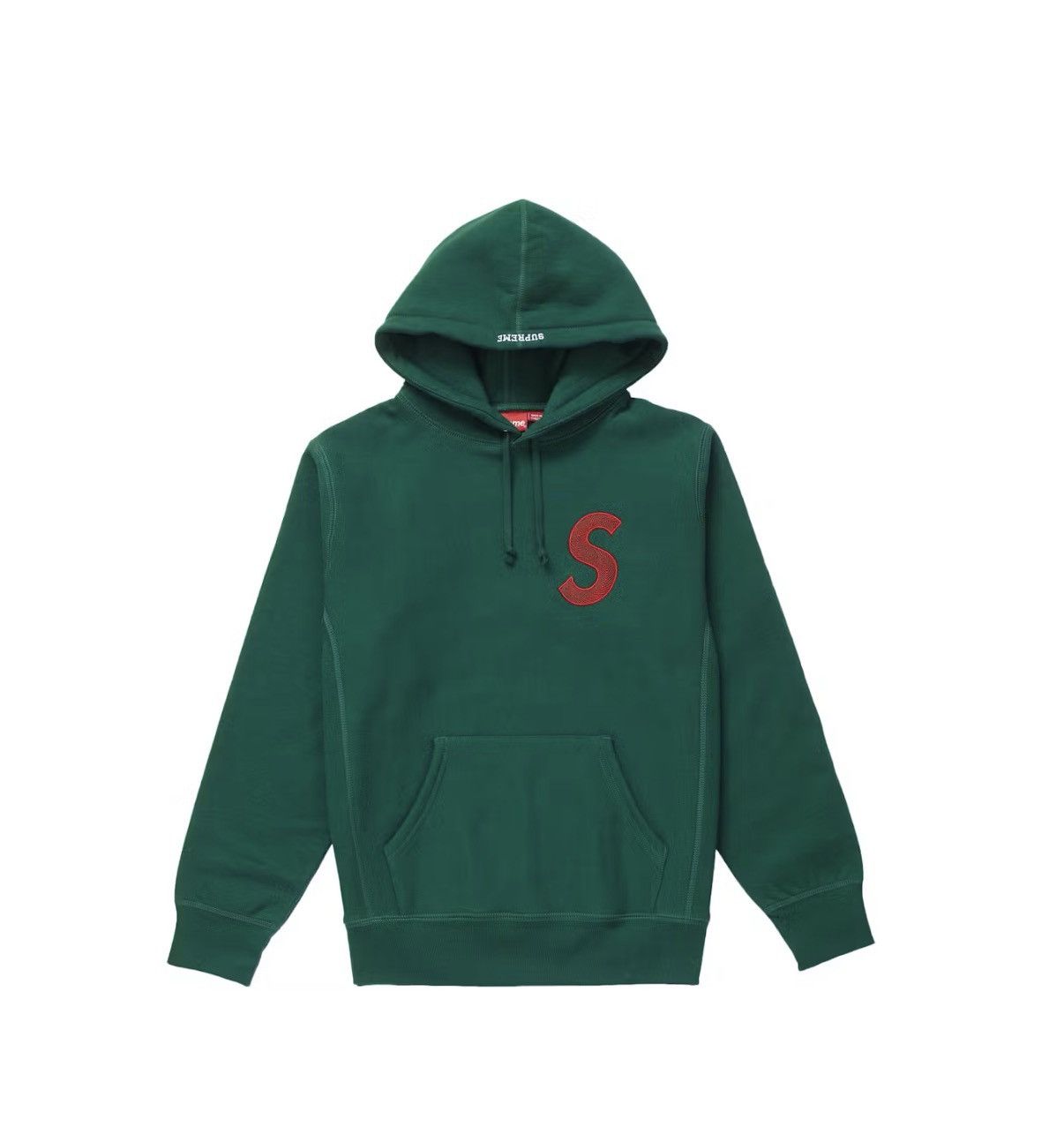 Supreme BRAND NEW SUPREME S LOGO HOODIE DARK GREEN LARGE Size US L / EU 52-54 / 3 - 1 Thumbnail