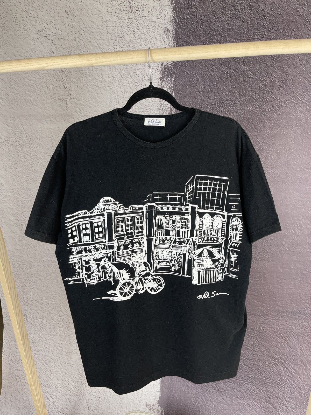 Japanese Brand Pek-Sum Malaysia vintage big logo city tee shirt Size US XL / EU 56 / 4 - 2 Thumbnail