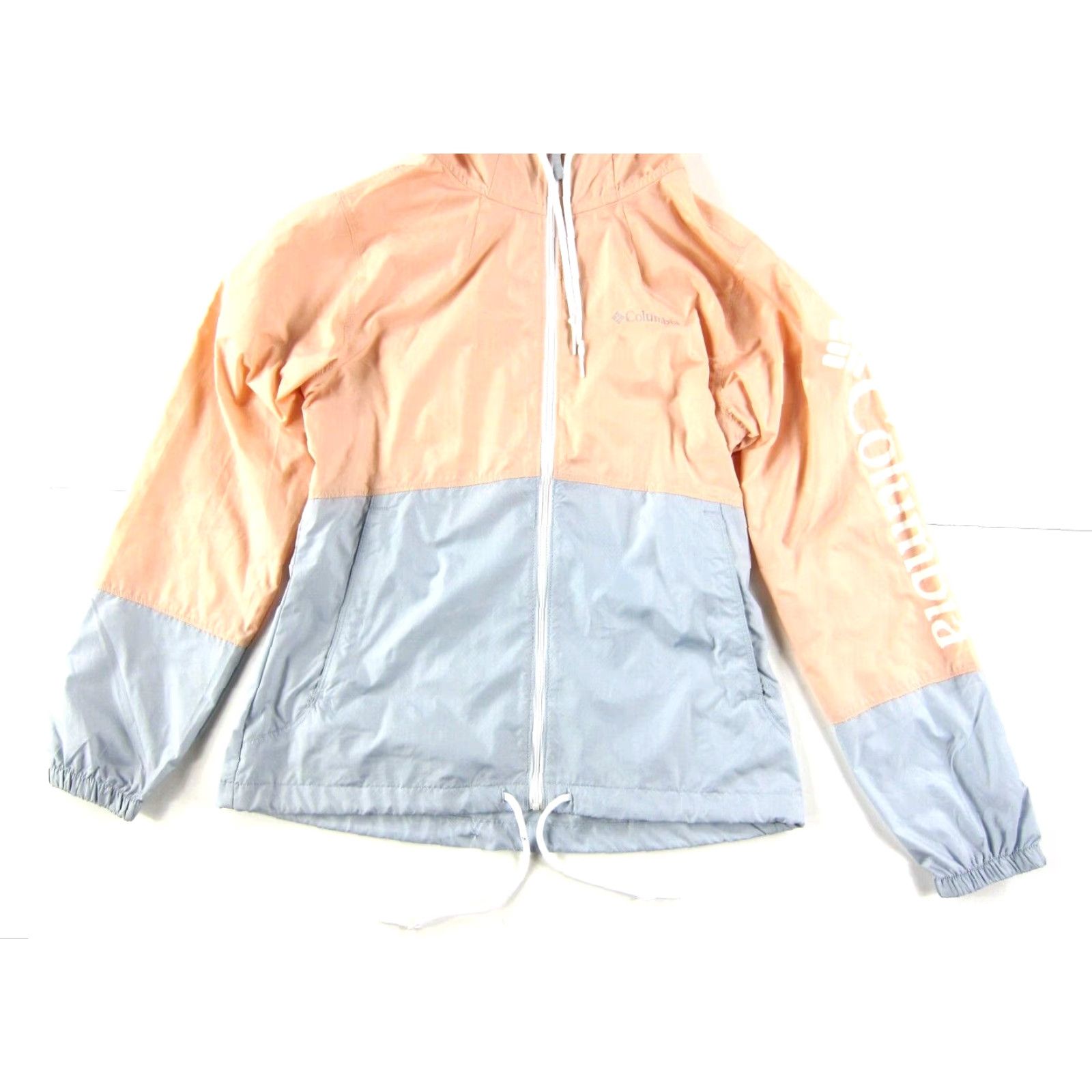 Pinko Columbia Windbreaker Jacket XS Pink Lightweight Zip Packable Hooded Pocket Womens Size XS / US 0-2 / IT 36-38 - 5 Thumbnail
