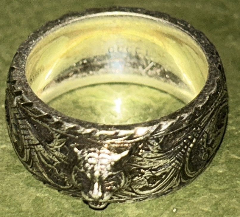 Gucci Gucci Feline Head Sterling Silver Ring Size ONE SIZE - 7 Thumbnail