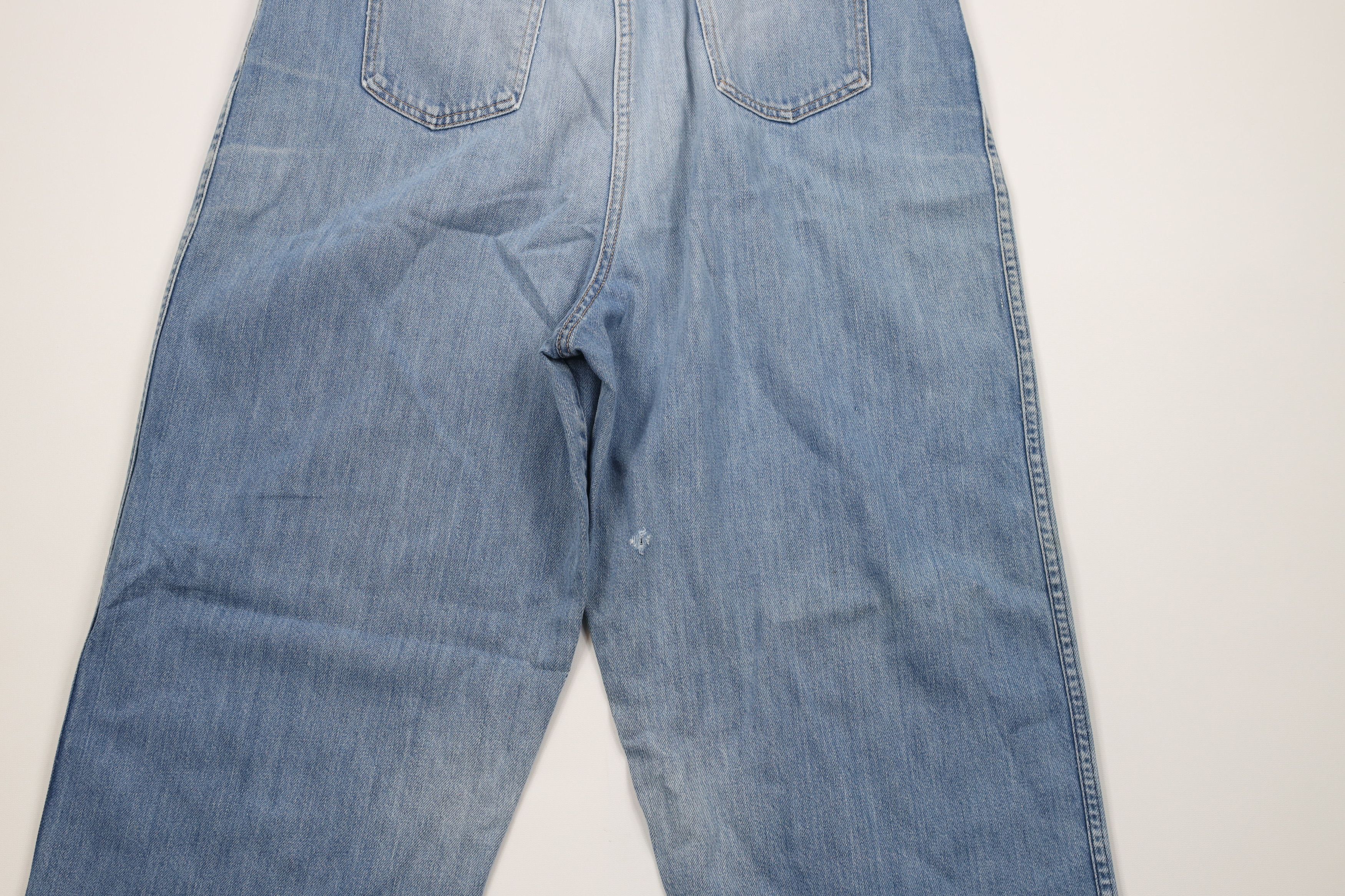 Vintage Vintage 90s Streetwear Pleated Baggy Loose Fit Denim Jeans Size US 34 / EU 50 - 12 Thumbnail