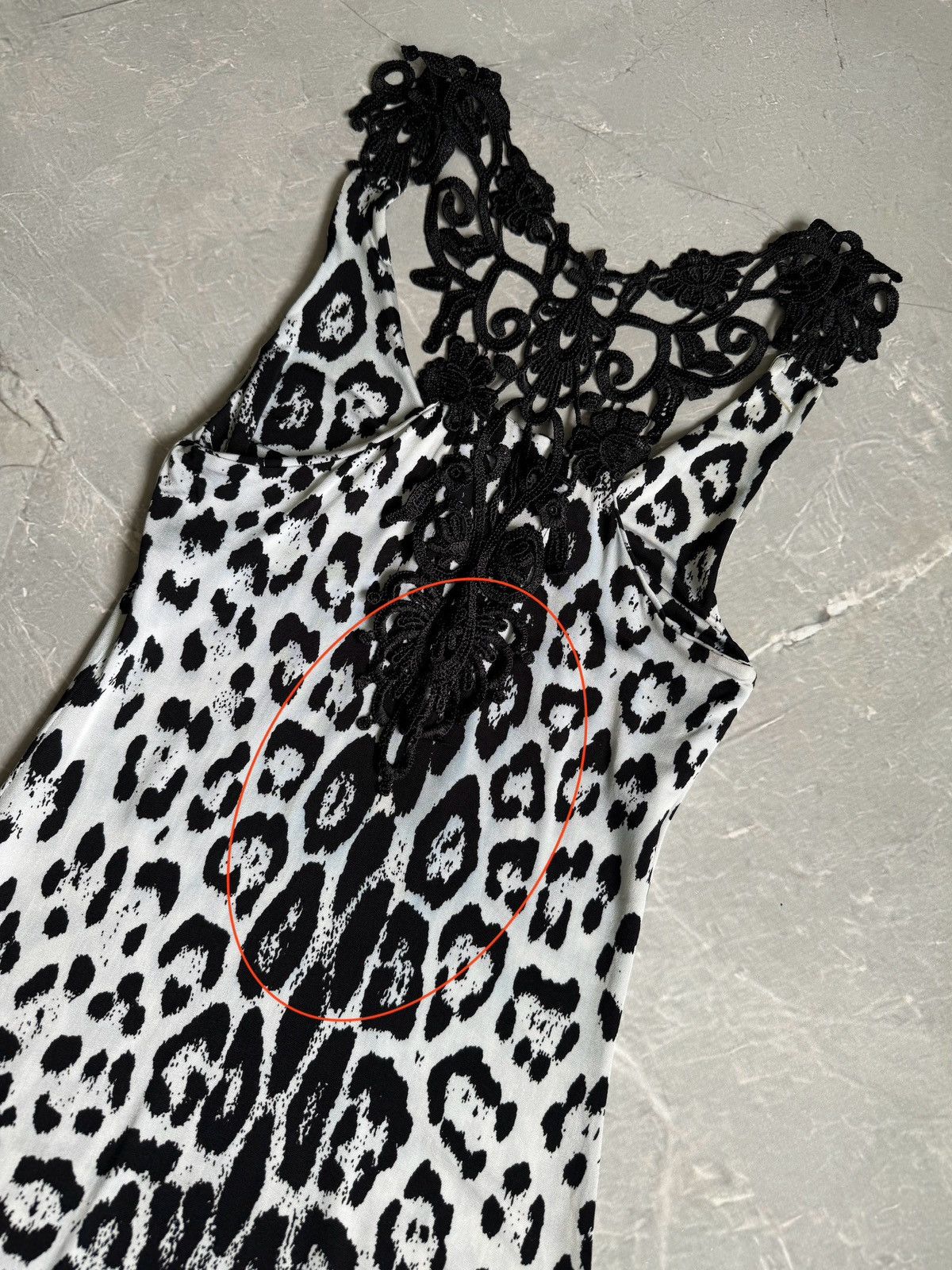 Roberto Cavalli Vintage 2006 Roberto Cavalli Lace Leopard Print Slim Dress Size S / US 4 / IT 40 - 19 Thumbnail