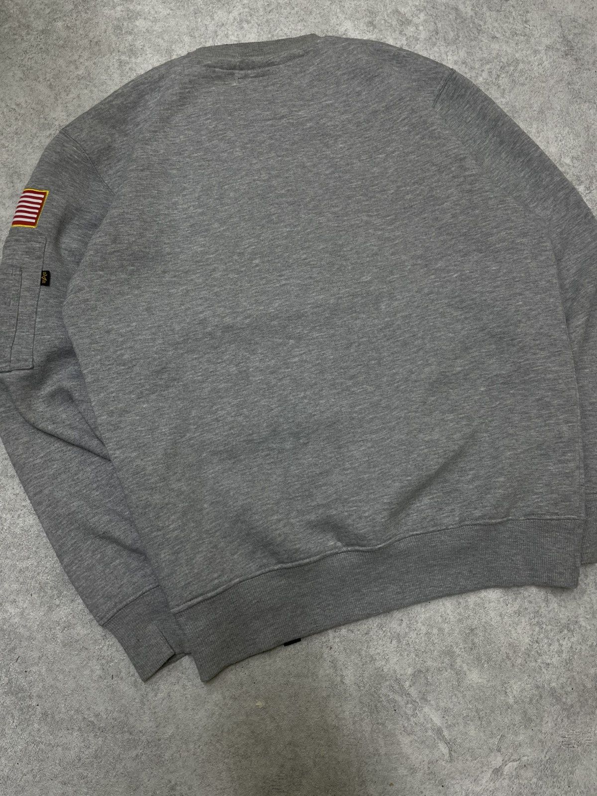 Alpha Industries × NASA Y2K Alpha Industries Grey Sweatshirt NASA Logo Size US M / EU 48-50 / 2 - 10 Thumbnail