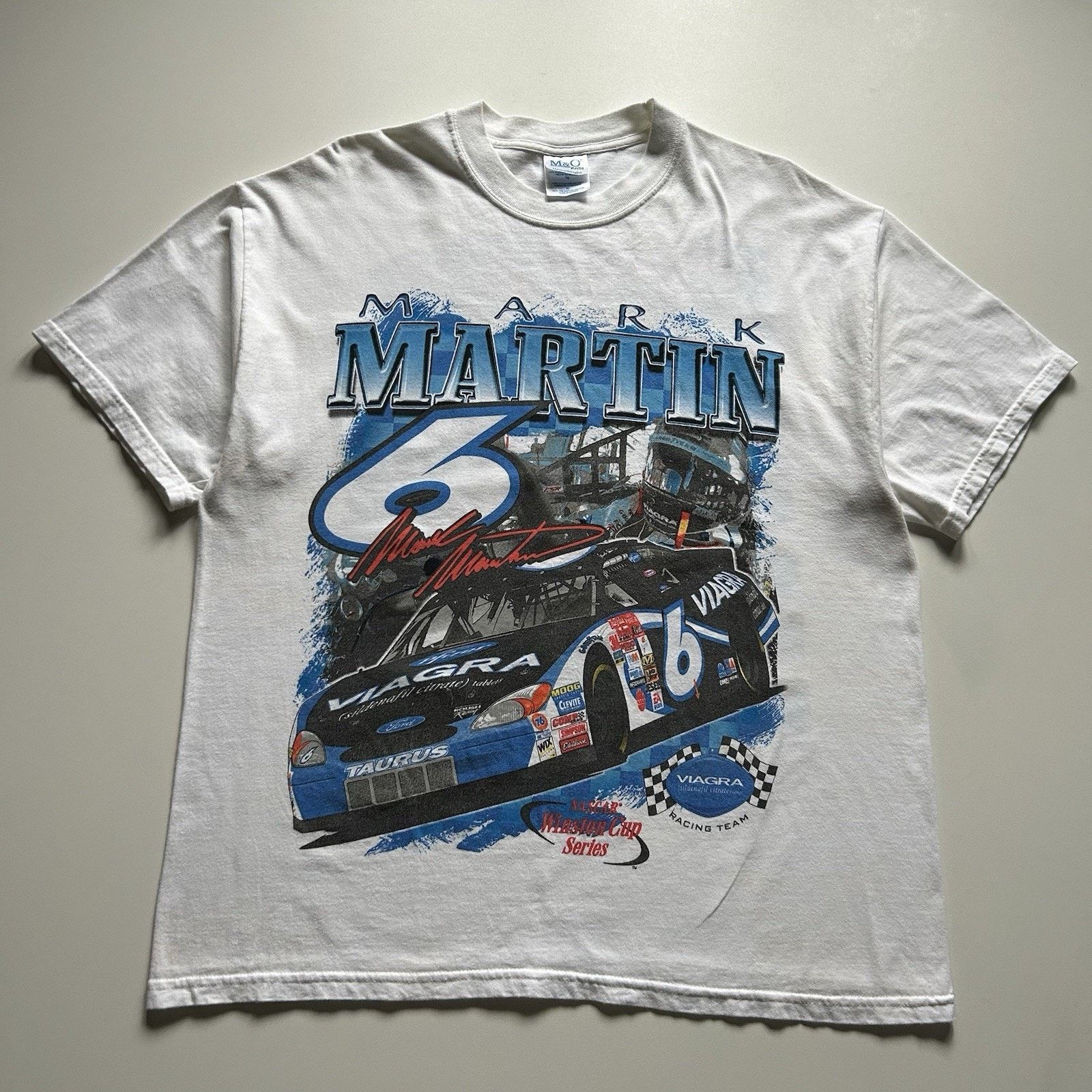 NASCAR × Vintage Vintage 90s Viagra Racing T Shirt XL Nascar Winston Cup Rare Size US XL / EU 56 / 4 - 1 Thumbnail