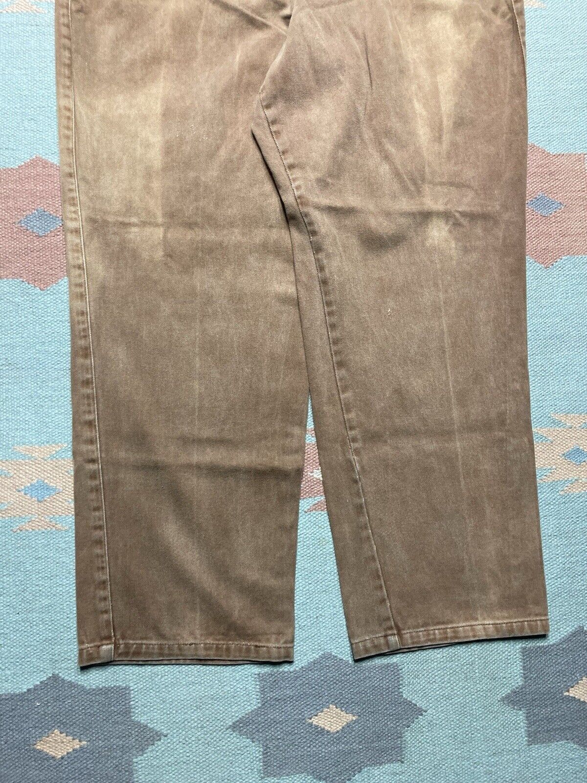 JNCO × Vintage y2k baggy jeans wide leg skater brown tan faded soft 34x29 Size US 34 / EU 50 - 5 Thumbnail
