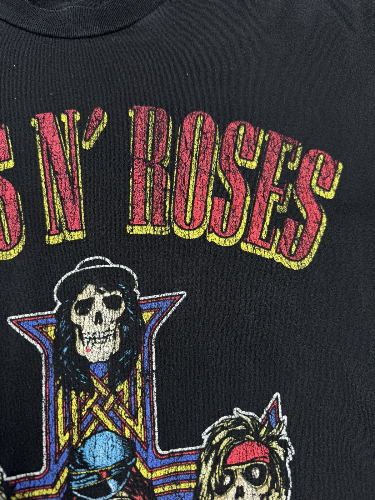 Guns N' Roses 2000s Guns N Roses Cross Skulls Print Rock T-Shirt Size US L / EU 52-54 / 3 - 8 Thumbnail