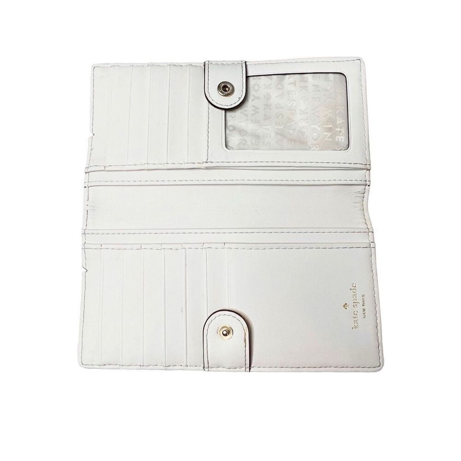 Kate Spade Kate Spade Mikas Pond Staci Folding Leather Wallet Green Size ONE SIZE - 3 Thumbnail