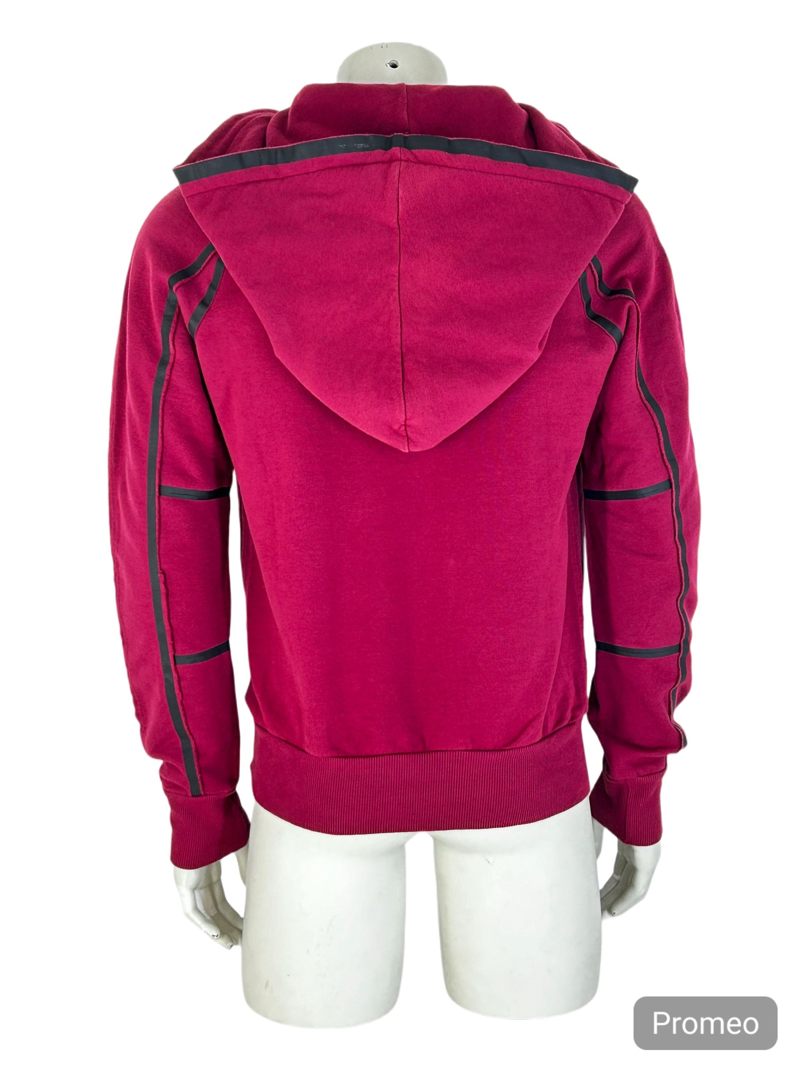 John Galliano John Galliano Red Oversized Hooded Jersey Size US L / EU 52-54 / 3 - 3 Thumbnail