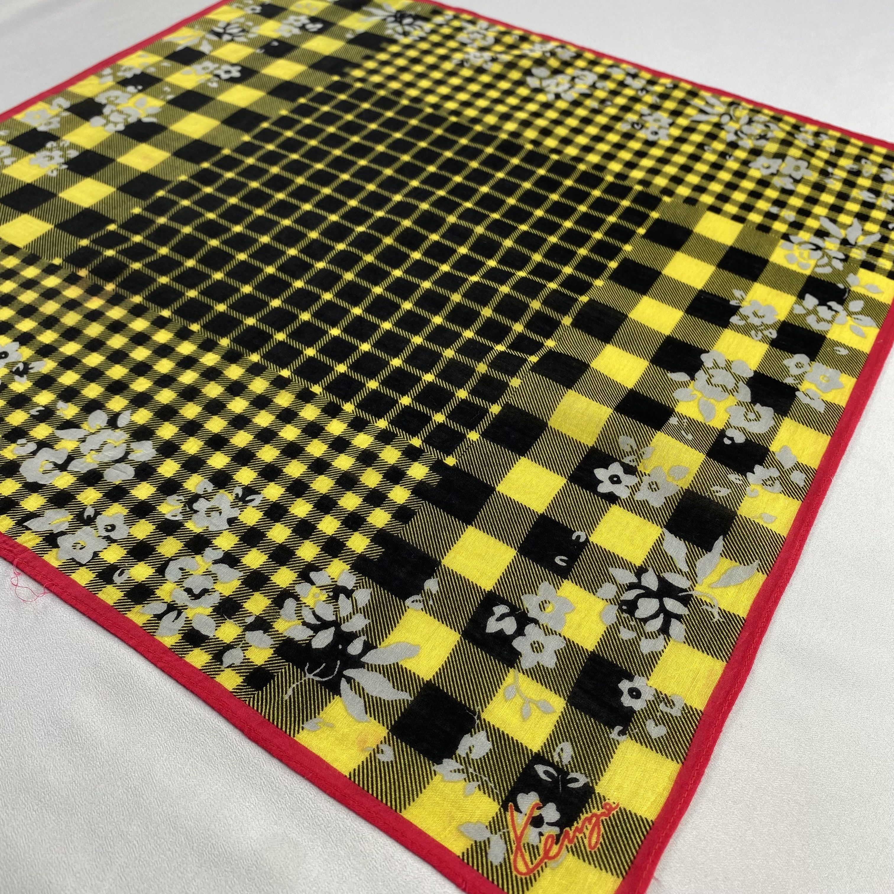 Kenzo × Vintage Kenzo Handkerchief / Neckerchief / Bandana-P1494 Size ONE SIZE - 2 Thumbnail