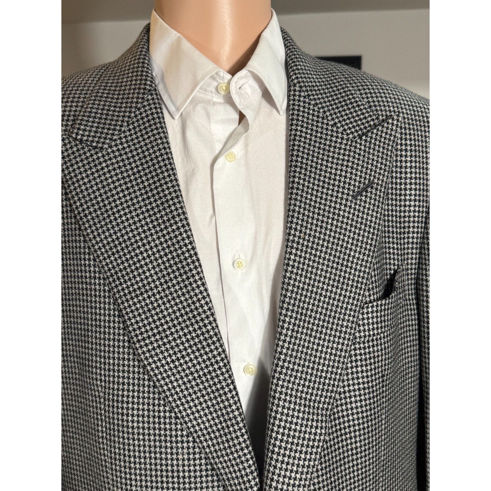 Tom Ford Tom Ford Tweed Houndstooth Sportcoat 56L IT 46L US Peak Size 46L - 9 Thumbnail