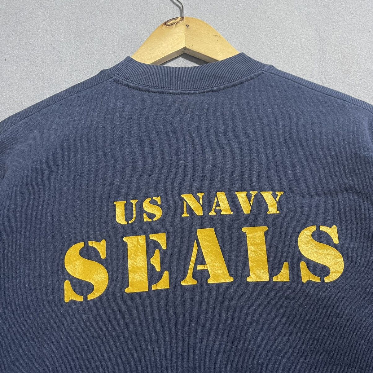 Fruit Of The Loom 1990s US Navy SEALs Sweatshirt Military Crewneck Size US L / EU 52-54 / 3 - 2 Thumbnail
