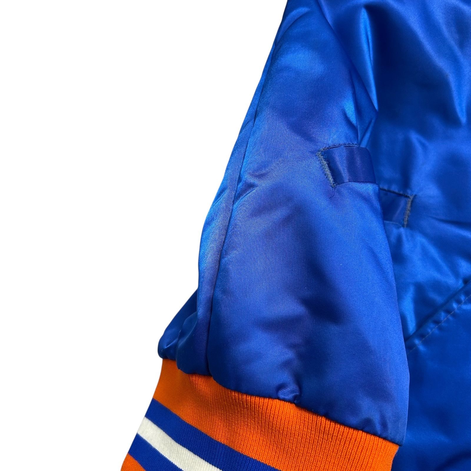 NHL VTG 90s NEW YORK ISLANDERS STARTER SATIN JACKET SPELL OUT Size US M / EU 48-50 / 2 - 10 Thumbnail