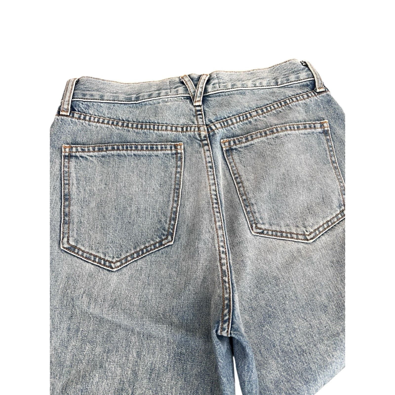 Veronica Beard VERONICA BEARD Blake Straight Leg Jeans Size 29 High Rise Blue Denim Mom Jeans Womens Jeans Blue High Rise 29 Straight Leg Veron Size 29" - 7 Thumbnail
