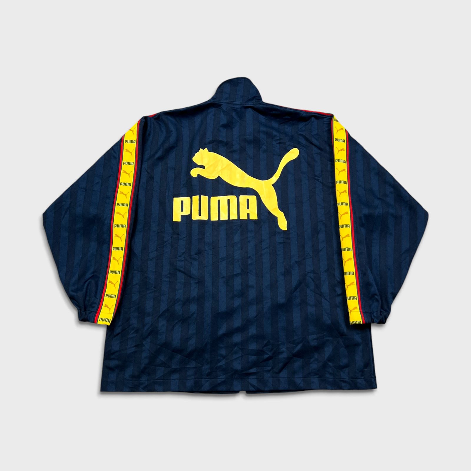 Puma × Vintage Puma Track Jacket XL Striped Sports Full Zip 90s Tracksuit Size US XL / EU 56 / 4 - 4 Thumbnail