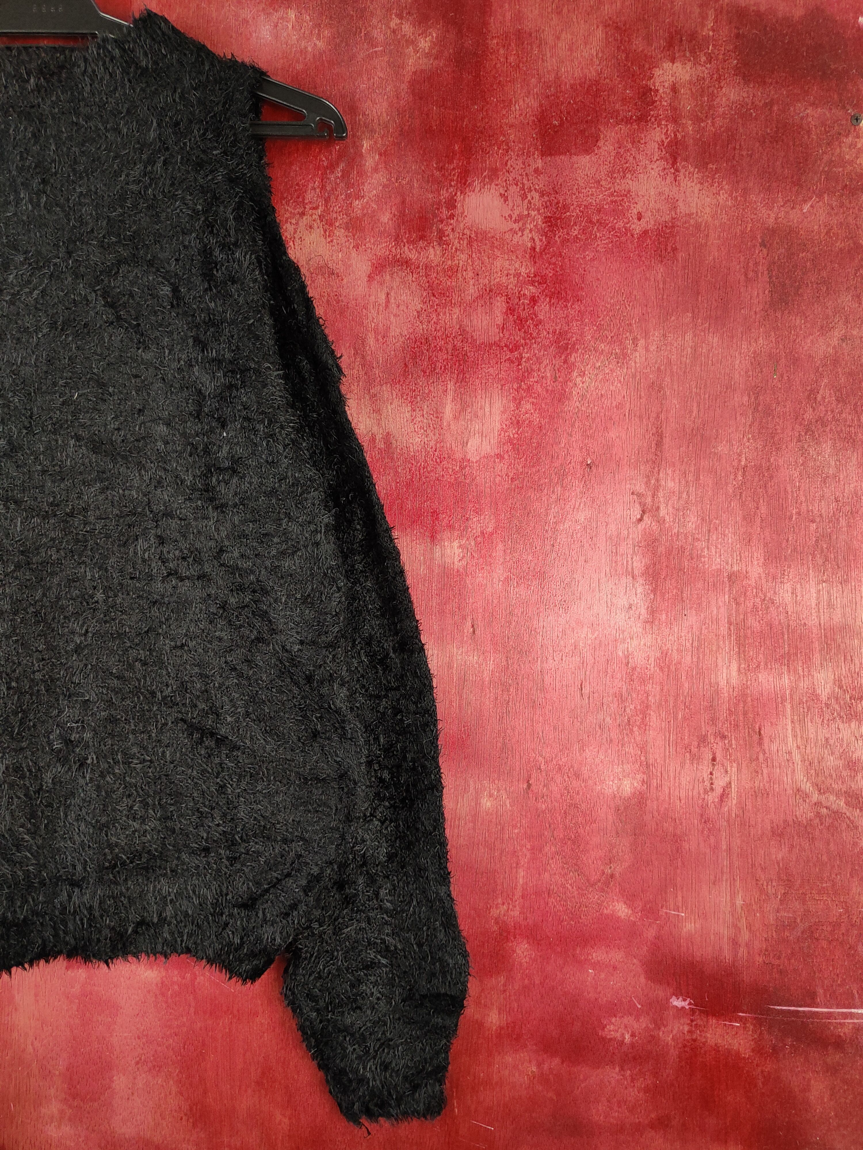 Japanese Brand × Vintage Spray Premium Black Fur Mohair Knitwear ❌ HOT STUFF Size M / US 6-8 / IT 42-44 - 11 Thumbnail