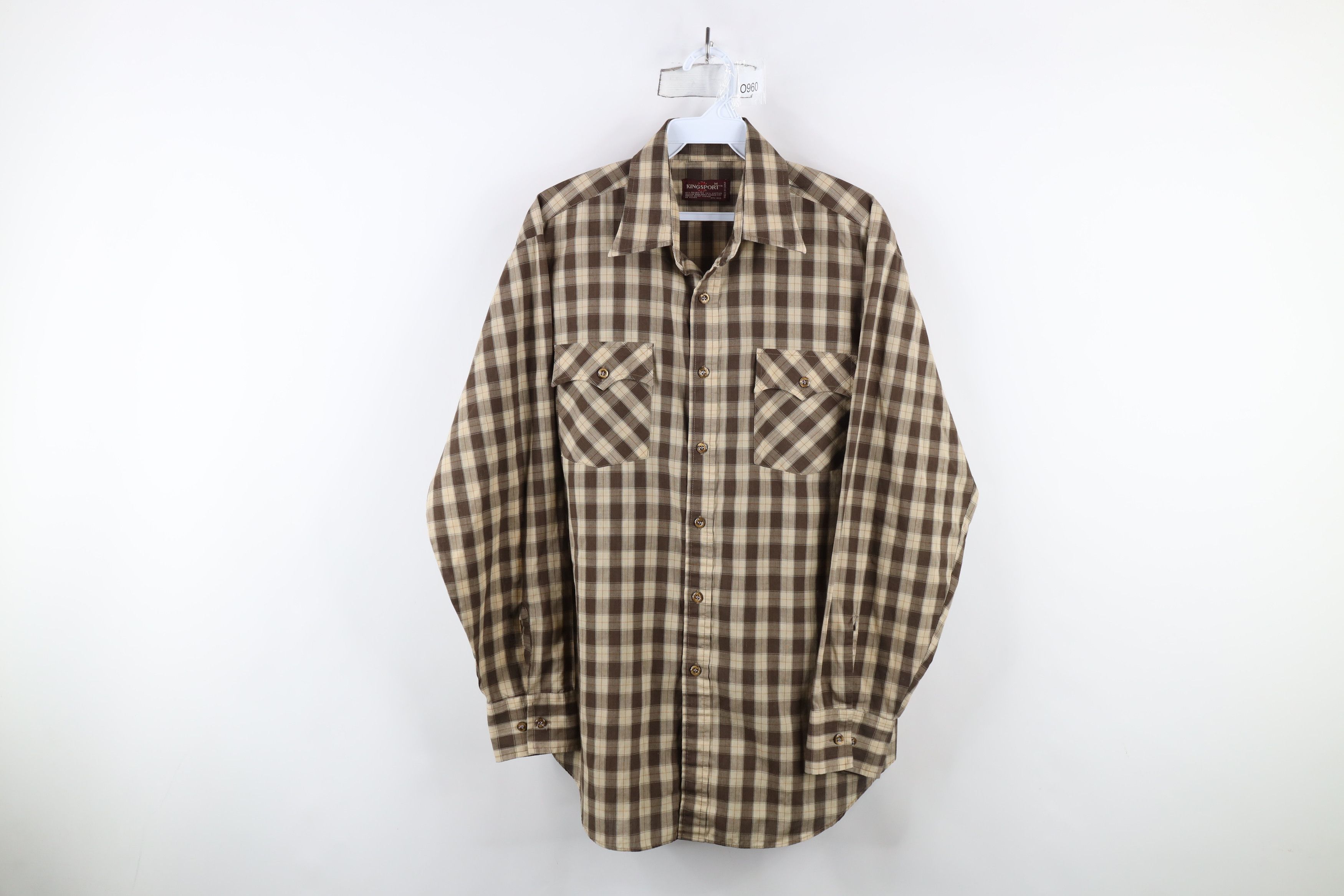 Vintage Vintage 70s Streetwear Checkered Plaid Collared Button Shirt Size US M / EU 48-50 / 2 - 1 Thumbnail