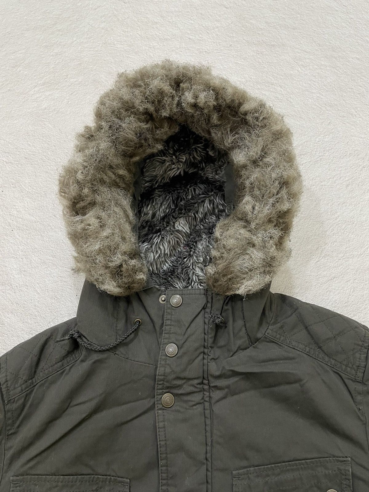 Maison Margiela 2000s Number Nine Faux Fur Hood Collar Y2K Ifsix LGB y’s Y2K Size US L / EU 52-54 / 3 - 3 Thumbnail