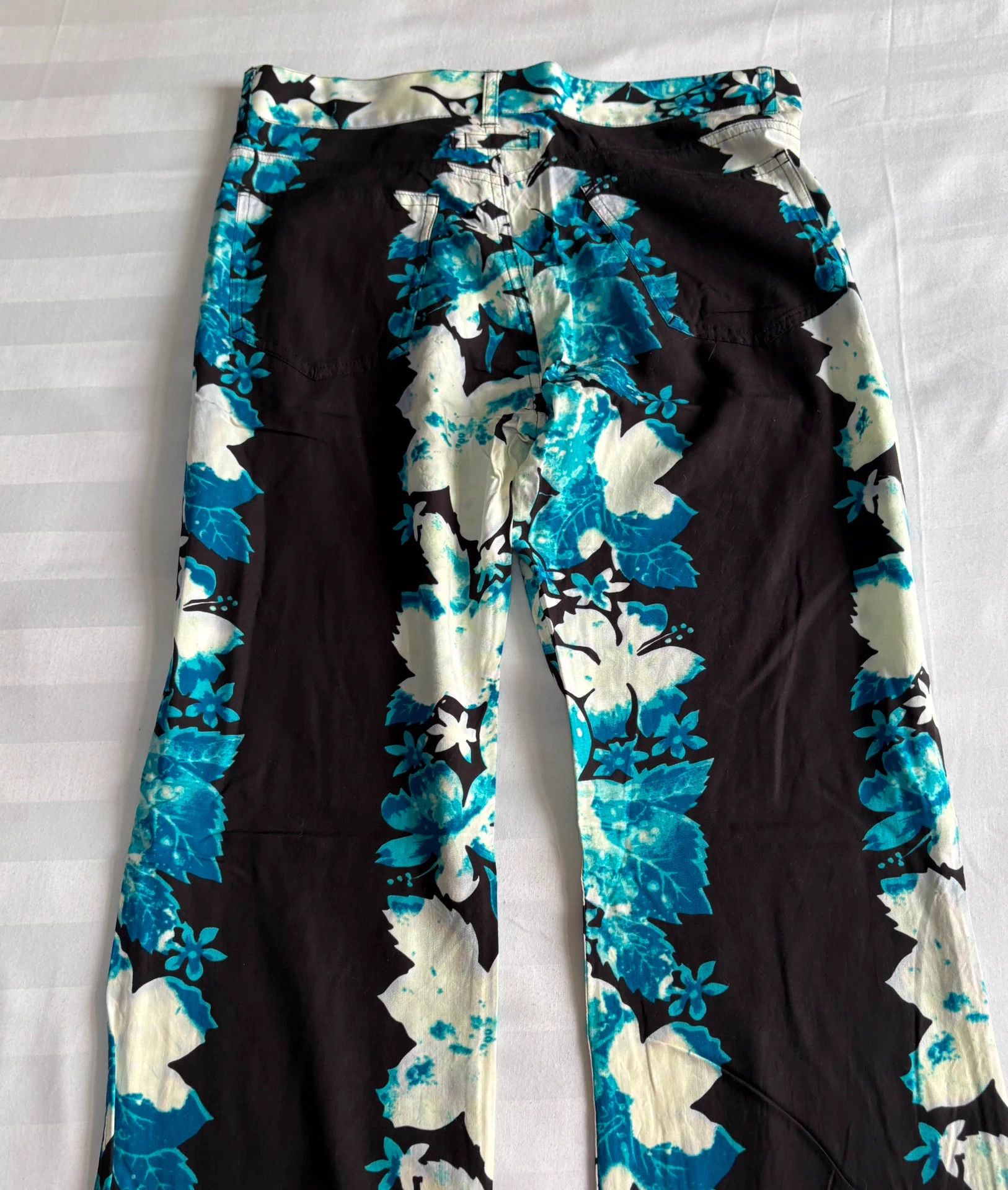 Jean Paul Gaultier Jean Paul Gaultier Vintage Flower Paneled Trousers Size 29" - 8 Thumbnail