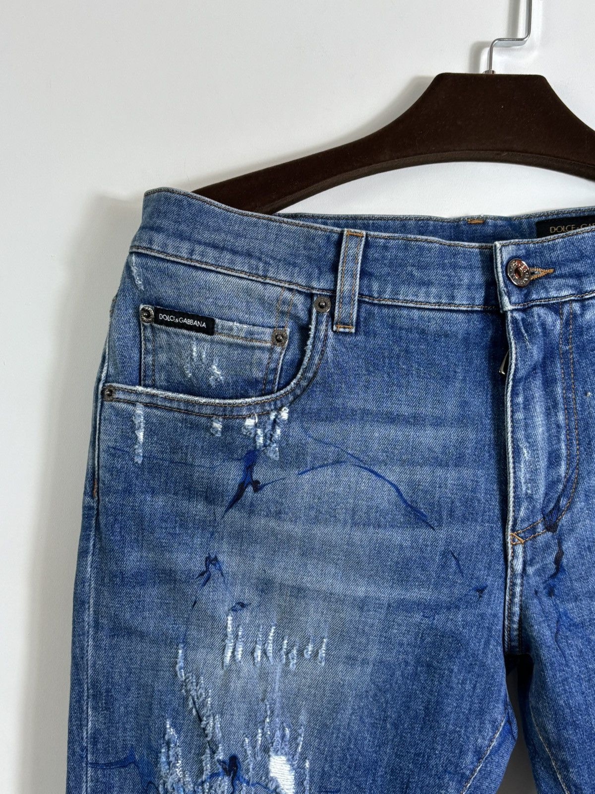 Dolce & Gabbana Dolce Gabbana Distressed Denim Jeans Size US 31 - 3 Thumbnail
