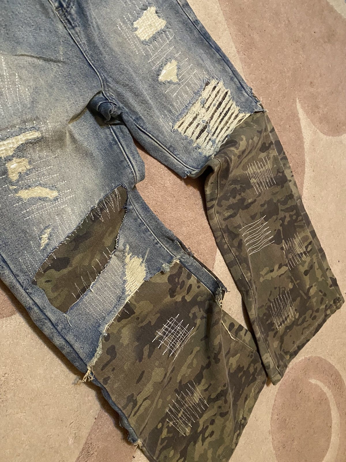 If Six Was Nine If six was nine Japanese Jeans camouflage Distressed Denim Size US 34 / EU 50 - 7 Thumbnail